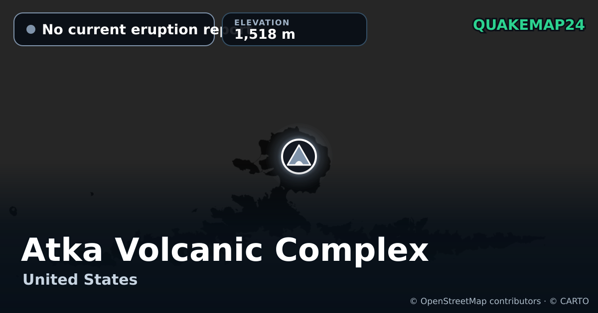 Atka Volcanic Complex · No current eruption report · 1,518 m