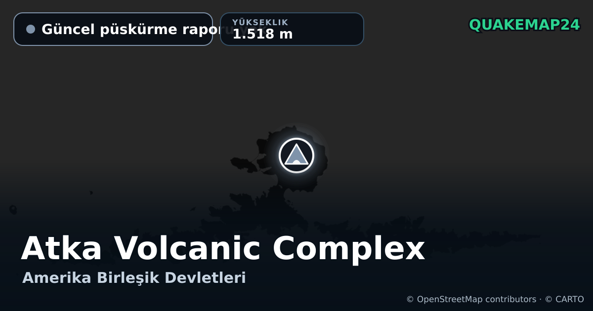 Atka Volcanic Complex · Güncel püskürme raporu yok · 1.518 m