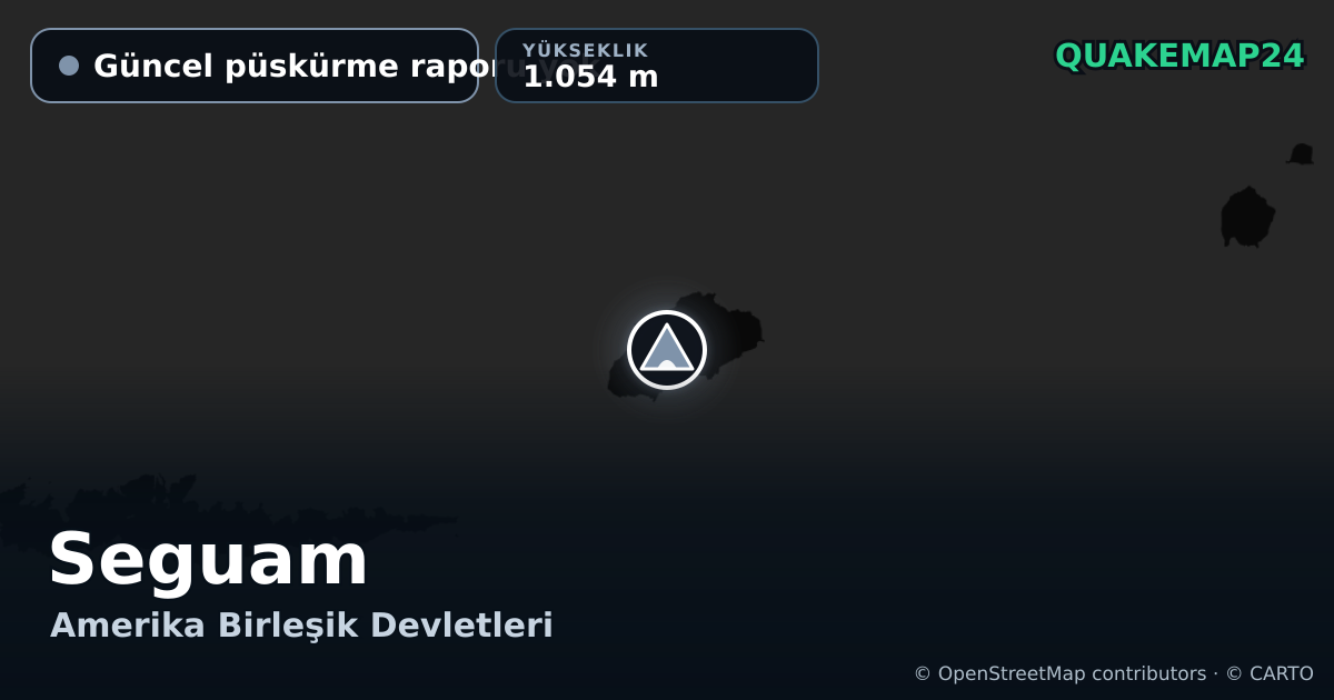 Seguam · Güncel püskürme raporu yok · 1.054 m