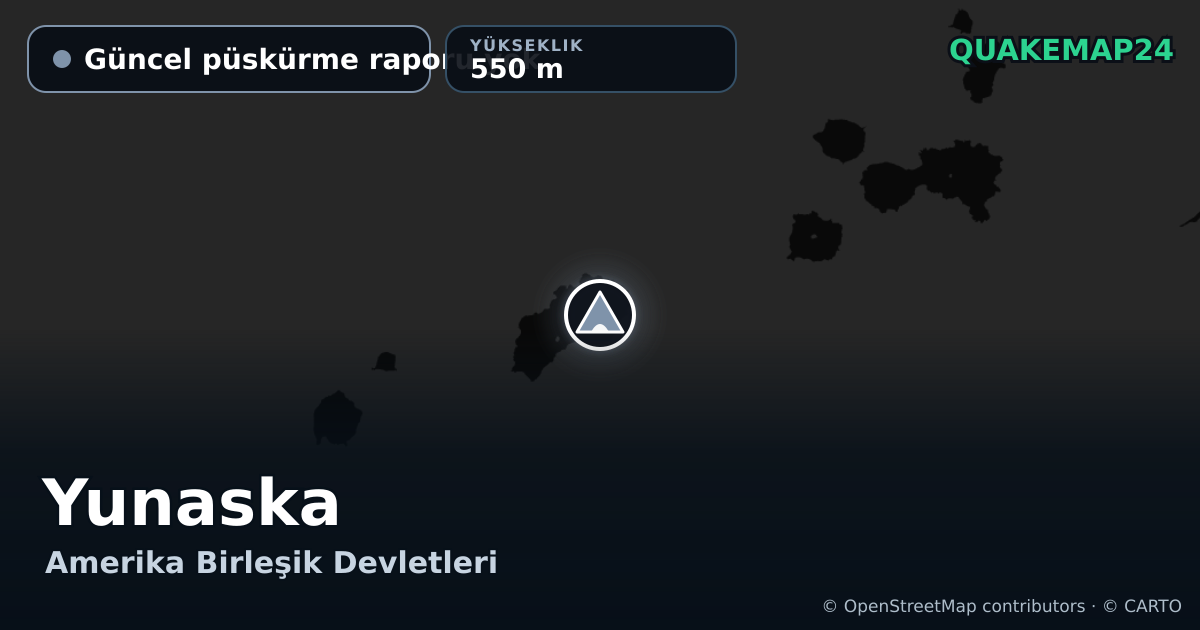 Yunaska · Güncel püskürme raporu yok · 550 m