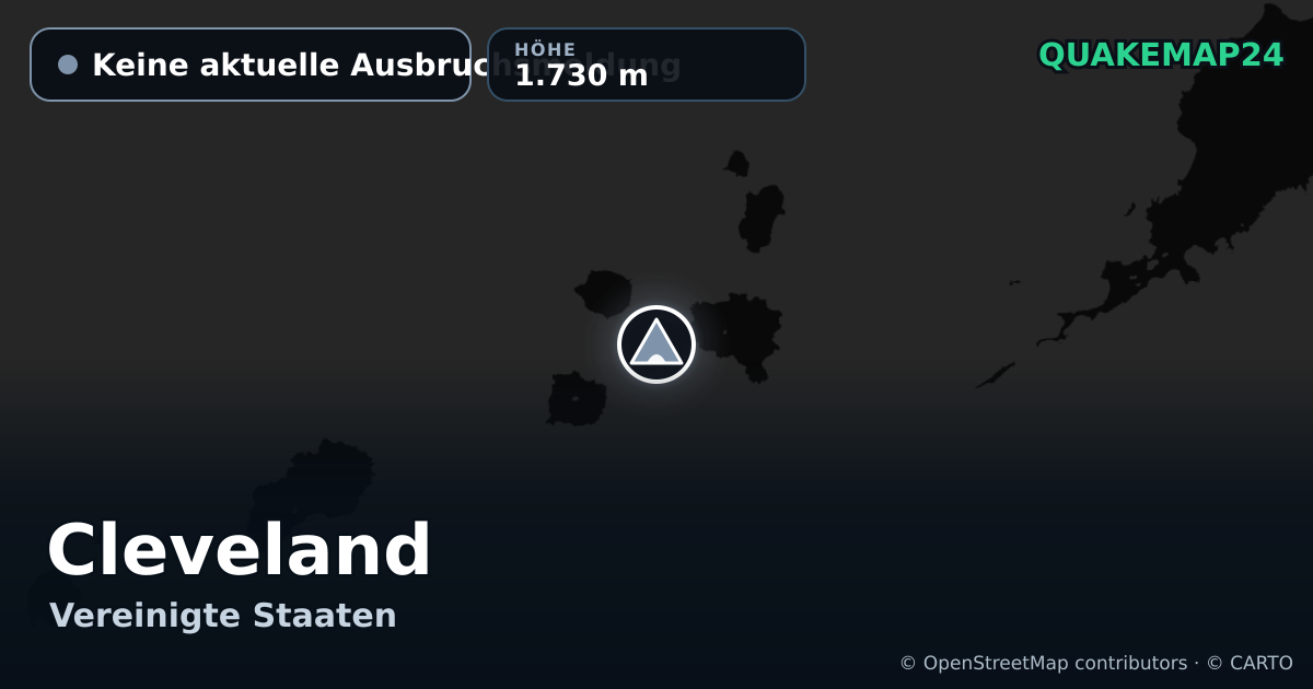 Cleveland · Keine aktuelle Ausbruchsmeldung · 1.730 m