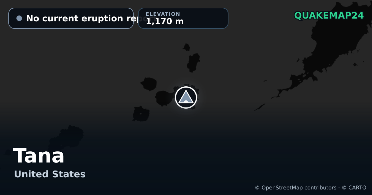 Tana · No current eruption report · 1,170 m