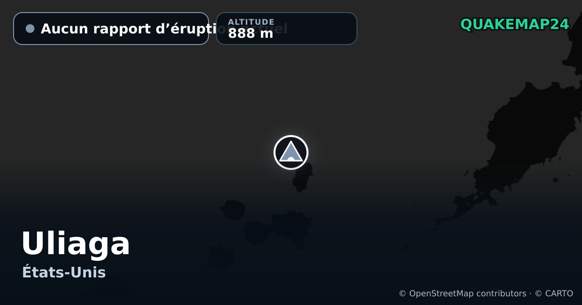 Uliaga · Aucun rapport d’éruption actuel · 888 m