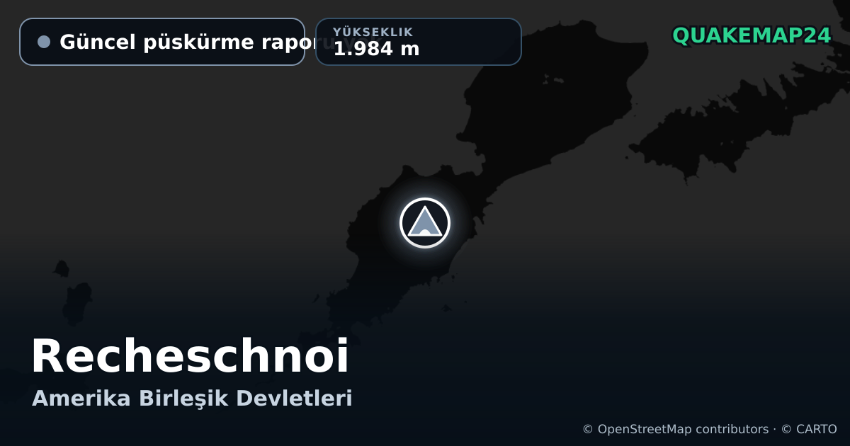 Recheschnoi · Güncel püskürme raporu yok · 1.984 m