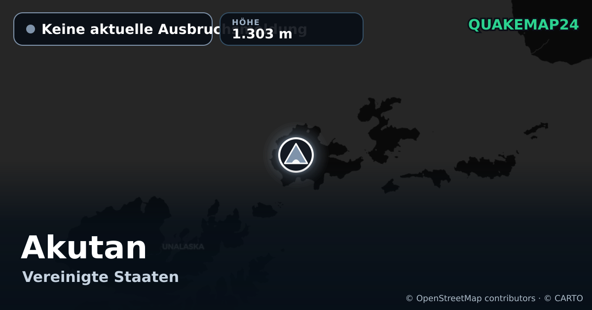 Akutan · Keine aktuelle Ausbruchsmeldung · 1.303 m