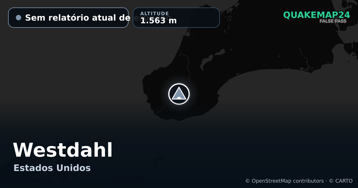 Westdahl · Sem relatório atual de erupção · 1.563 m