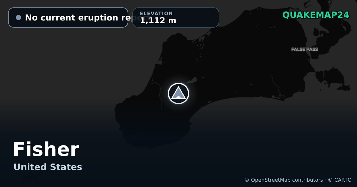 Fisher · No current eruption report · 1,112 m