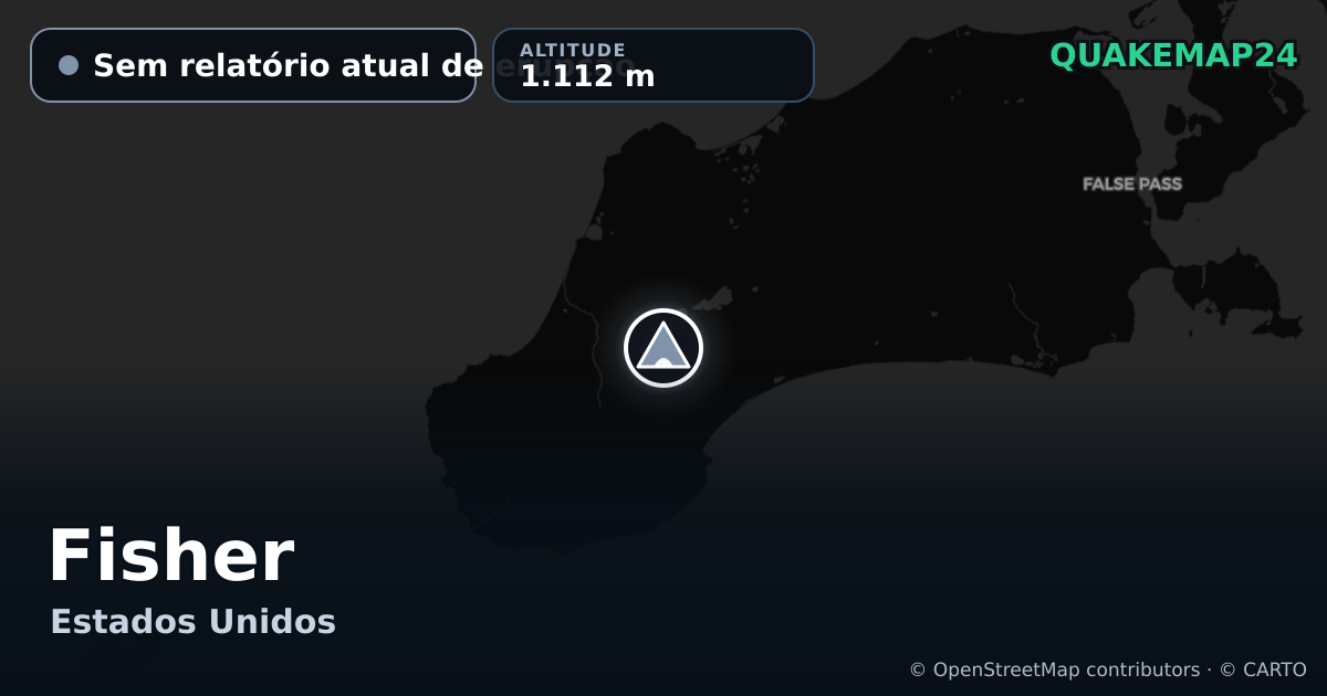 Fisher · Sem relatório atual de erupção · 1.112 m