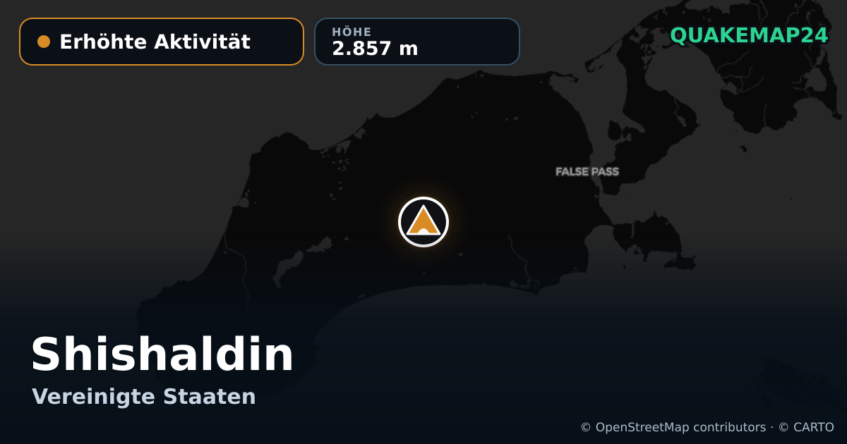 Shishaldin · Erhöhte Aktivität · 2.857 m