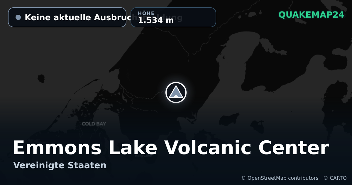 Emmons Lake Volcanic Center · Keine aktuelle Ausbruchsmeldung · 1.534 m