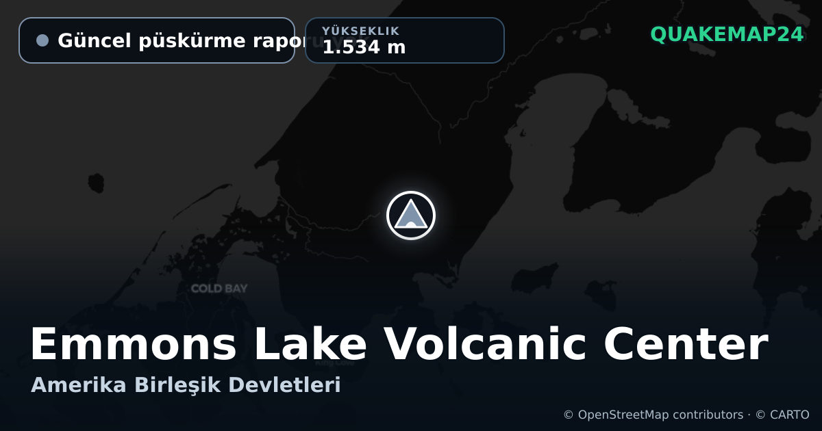 Emmons Lake Volcanic Center · Güncel püskürme raporu yok · 1.534 m
