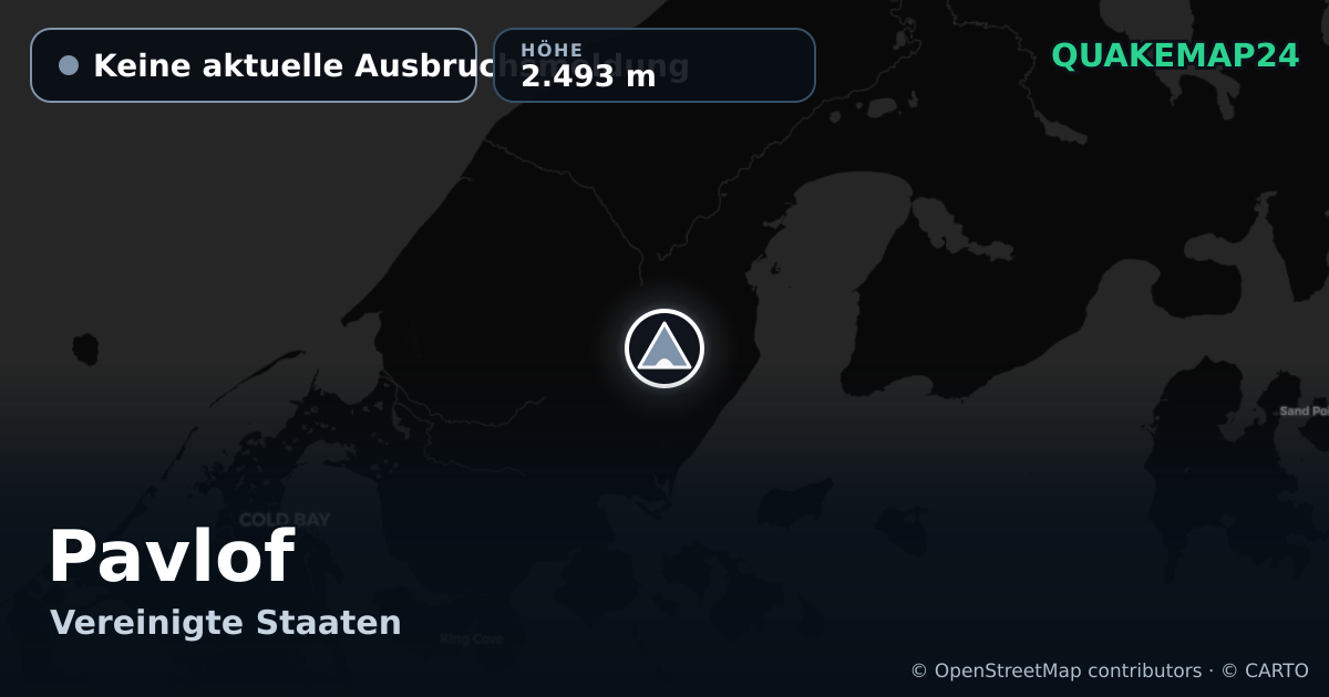 Pavlof · Keine aktuelle Ausbruchsmeldung · 2.493 m