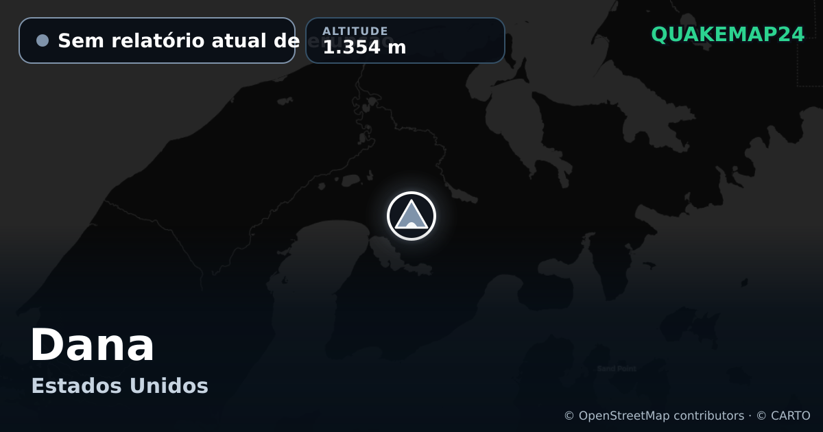 Dana · Sem relatório atual de erupção · 1.354 m