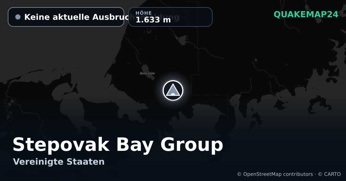 Stepovak Bay Group · Keine aktuelle Ausbruchsmeldung · 1.633 m