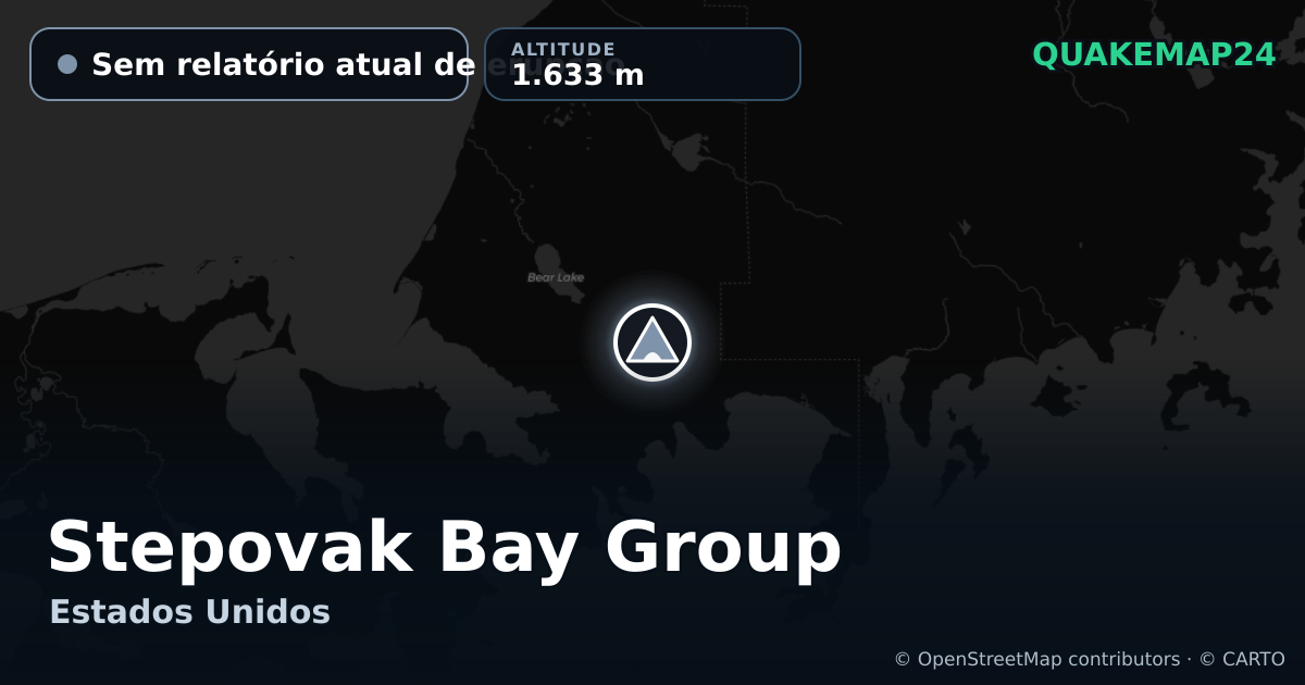 Stepovak Bay Group · Sem relatório atual de erupção · 1.633 m