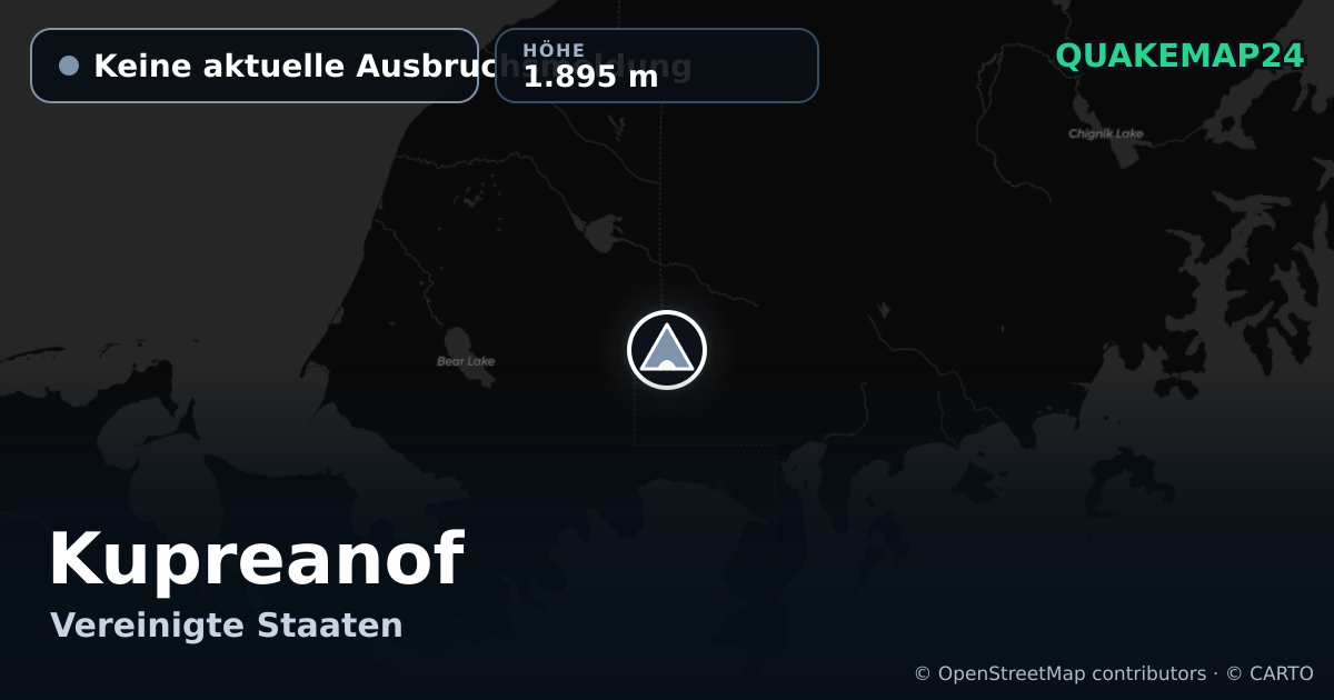 Kupreanof · Keine aktuelle Ausbruchsmeldung · 1.895 m