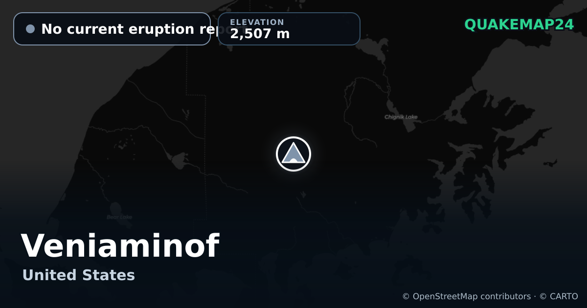 Veniaminof · No current eruption report · 2,507 m