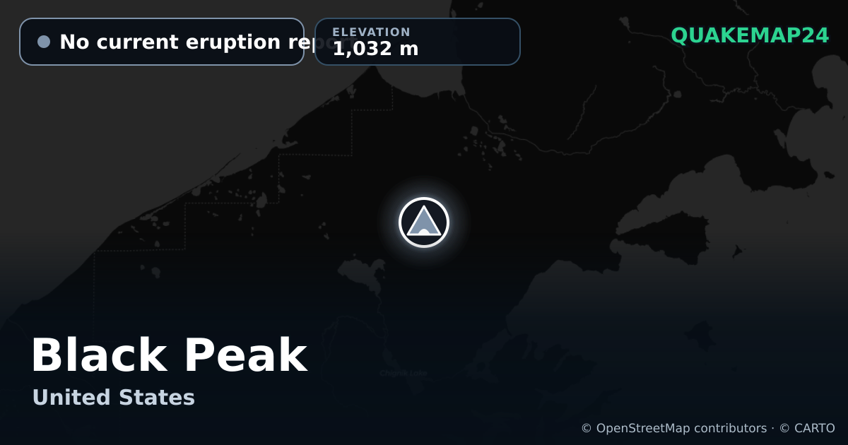 Black Peak · No current eruption report · 1,032 m