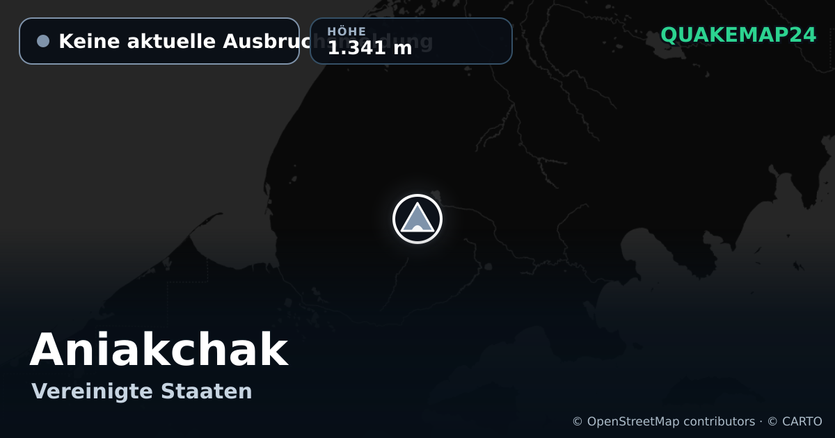 Aniakchak · Keine aktuelle Ausbruchsmeldung · 1.341 m