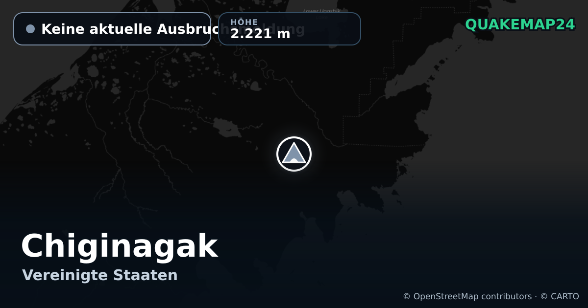Chiginagak · Keine aktuelle Ausbruchsmeldung · 2.221 m