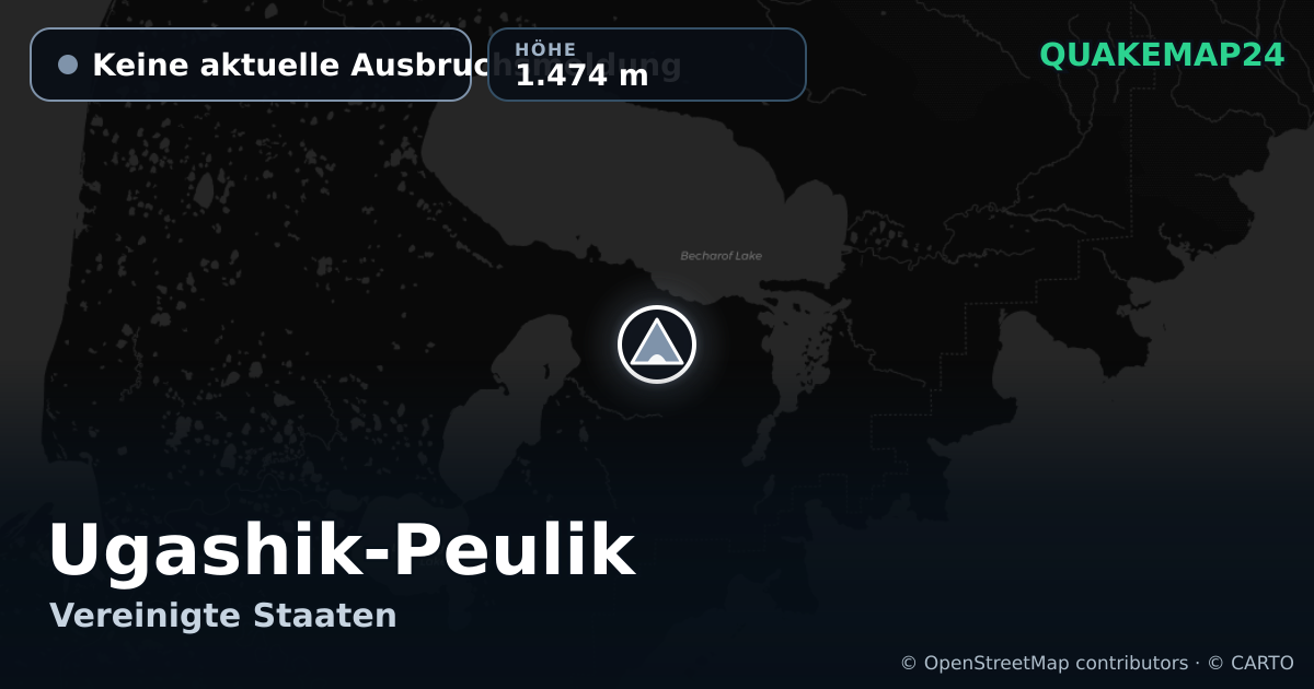 Ugashik-Peulik · Keine aktuelle Ausbruchsmeldung · 1.474 m