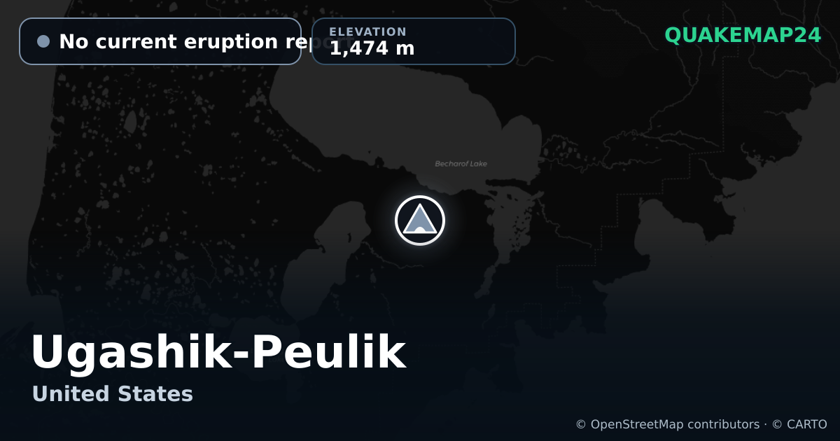 Ugashik-Peulik · No current eruption report · 1,474 m