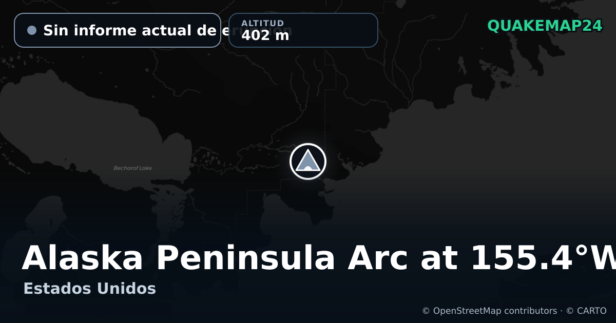 Alaska Peninsula Arc at 155.4°W · Sin informe actual de erupción · 402 m