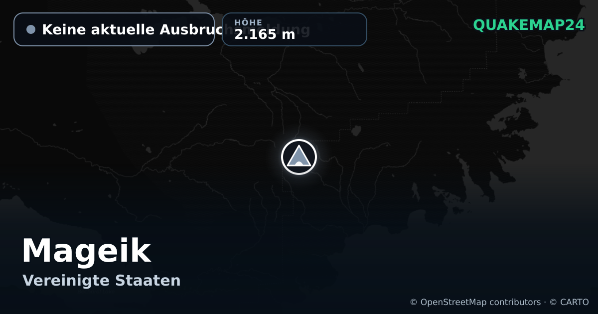 Mageik · Keine aktuelle Ausbruchsmeldung · 2.165 m