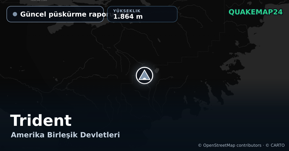 Trident · Güncel püskürme raporu yok · 1.864 m