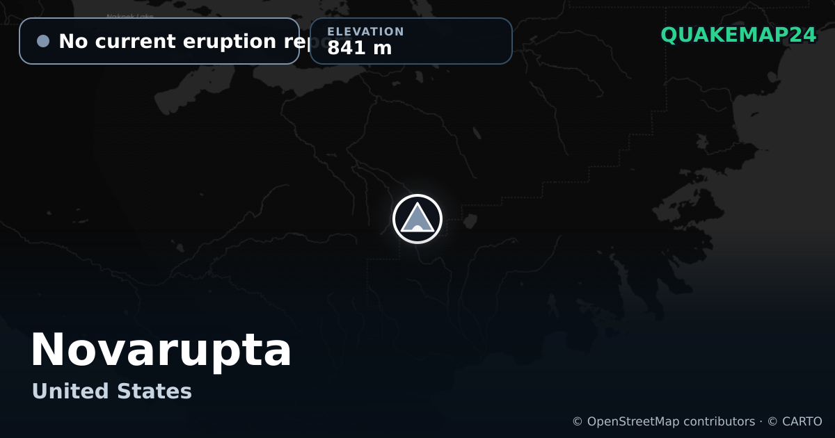 Novarupta · No current eruption report · 841 m