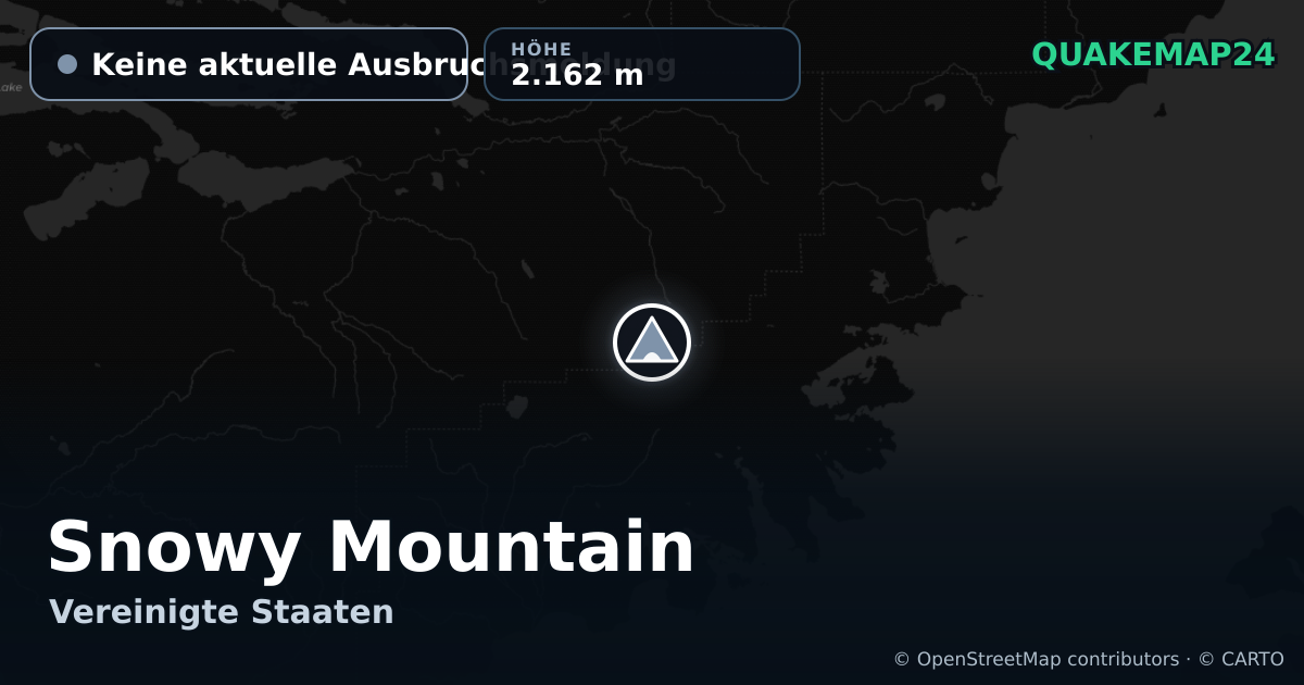 Snowy Mountain · Keine aktuelle Ausbruchsmeldung · 2.162 m