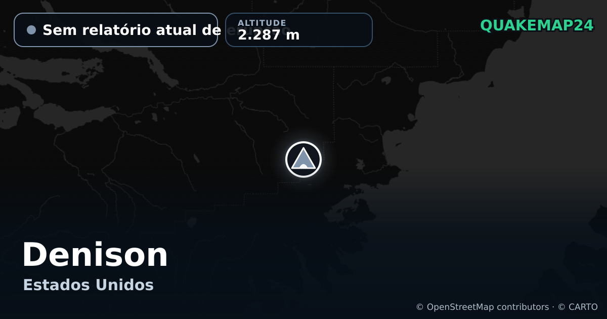 Denison · Sem relatório atual de erupção · 2.287 m