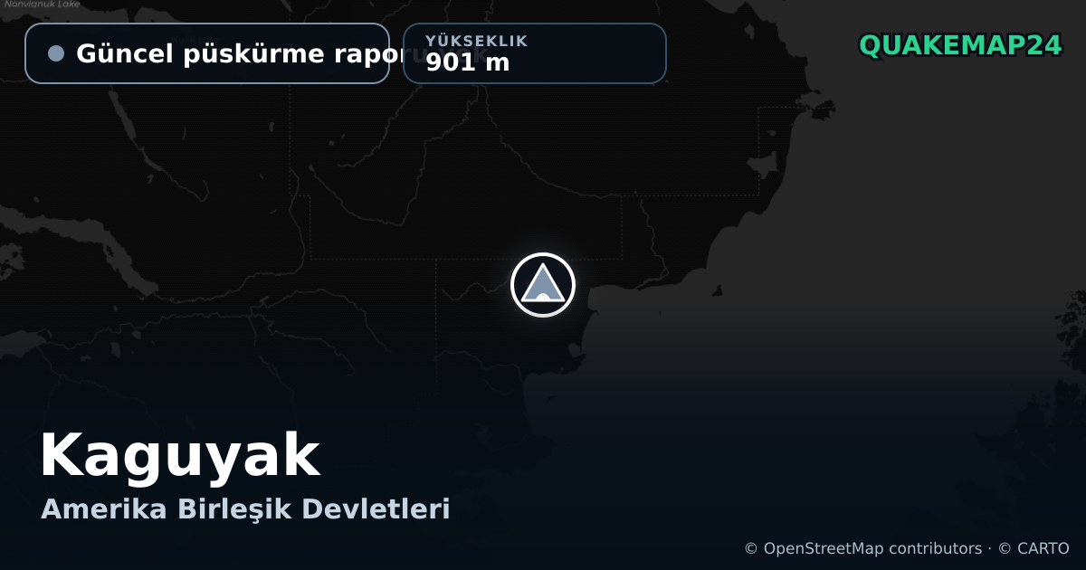 Kaguyak · Güncel püskürme raporu yok · 901 m