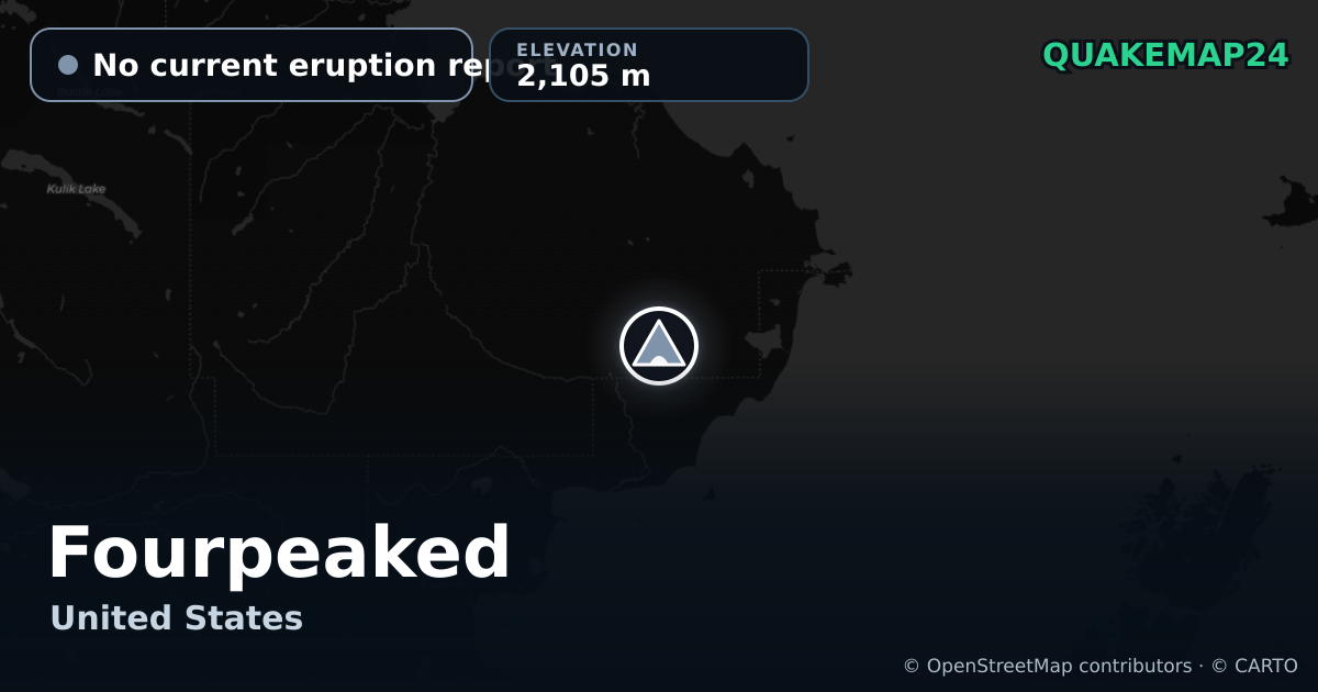 Fourpeaked · No current eruption report · 2,105 m
