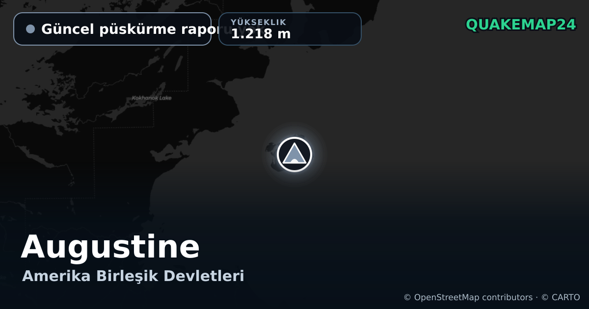 Augustine · Güncel püskürme raporu yok · 1.218 m
