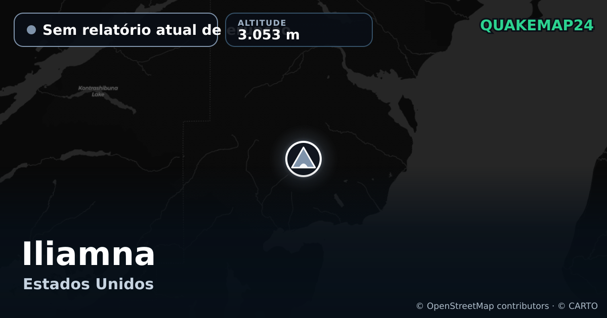 Iliamna · Sem relatório atual de erupção · 3.053 m