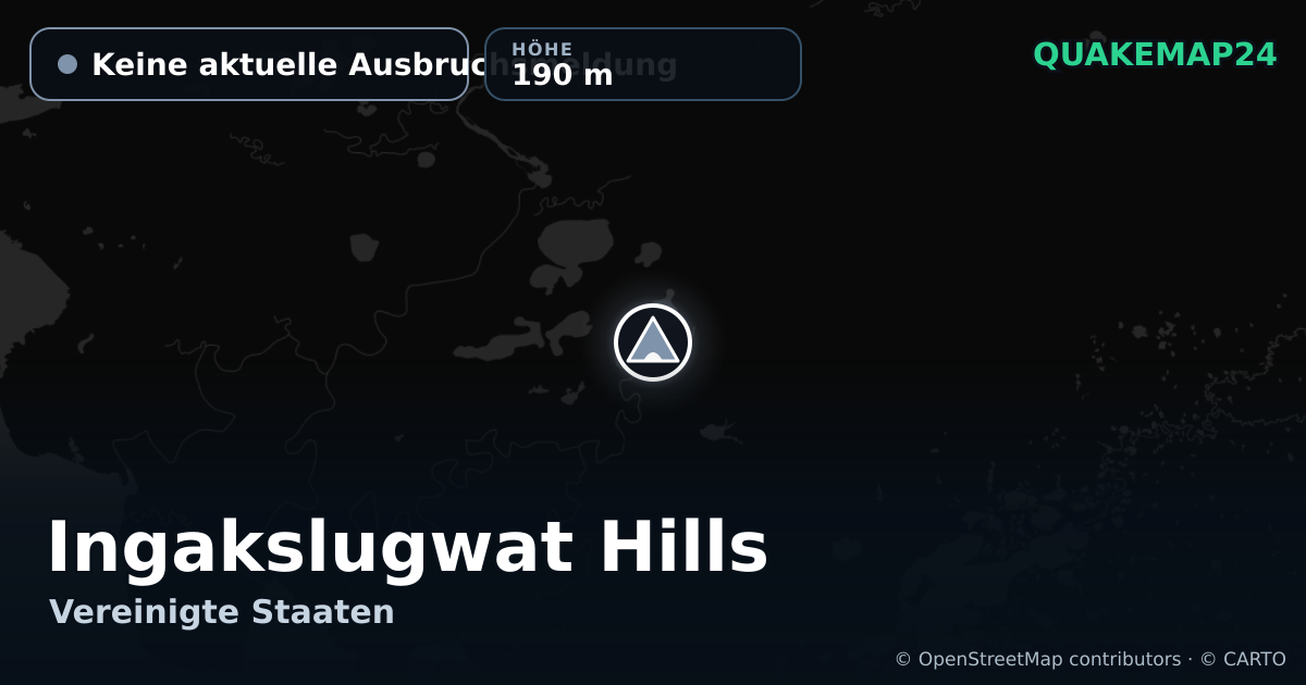 Ingakslugwat Hills · Keine aktuelle Ausbruchsmeldung · 190 m