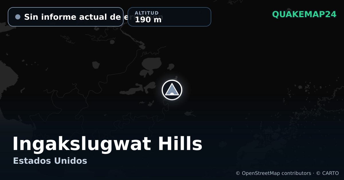 Ingakslugwat Hills · Sin informe actual de erupción · 190 m