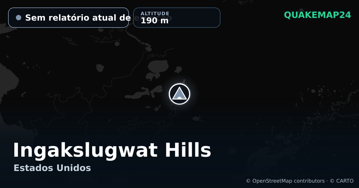 Ingakslugwat Hills · Sem relatório atual de erupção · 190 m