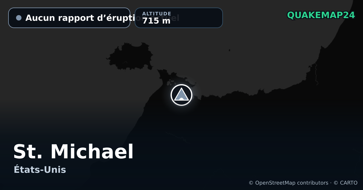 St. Michael · Aucun rapport d’éruption actuel · 715 m
