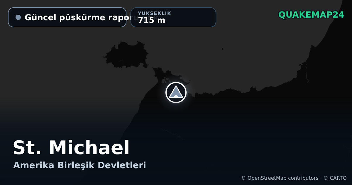St. Michael · Güncel püskürme raporu yok · 715 m