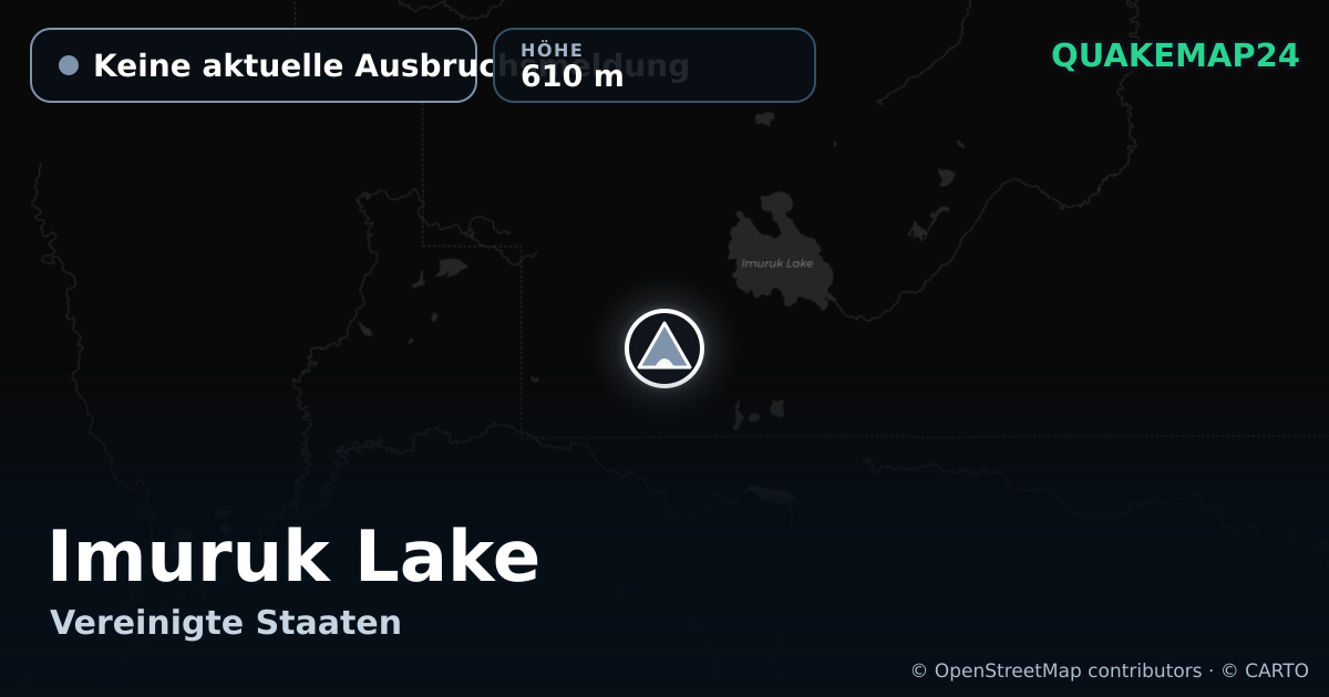 Imuruk Lake · Keine aktuelle Ausbruchsmeldung · 610 m