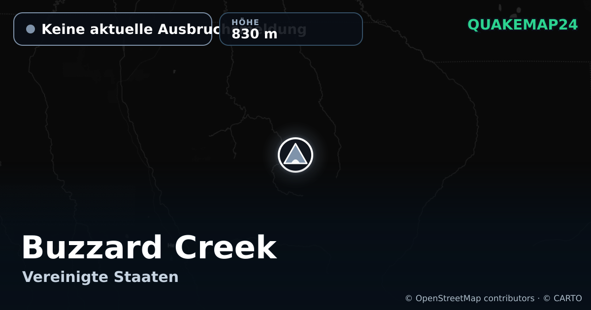Buzzard Creek · Keine aktuelle Ausbruchsmeldung · 830 m
