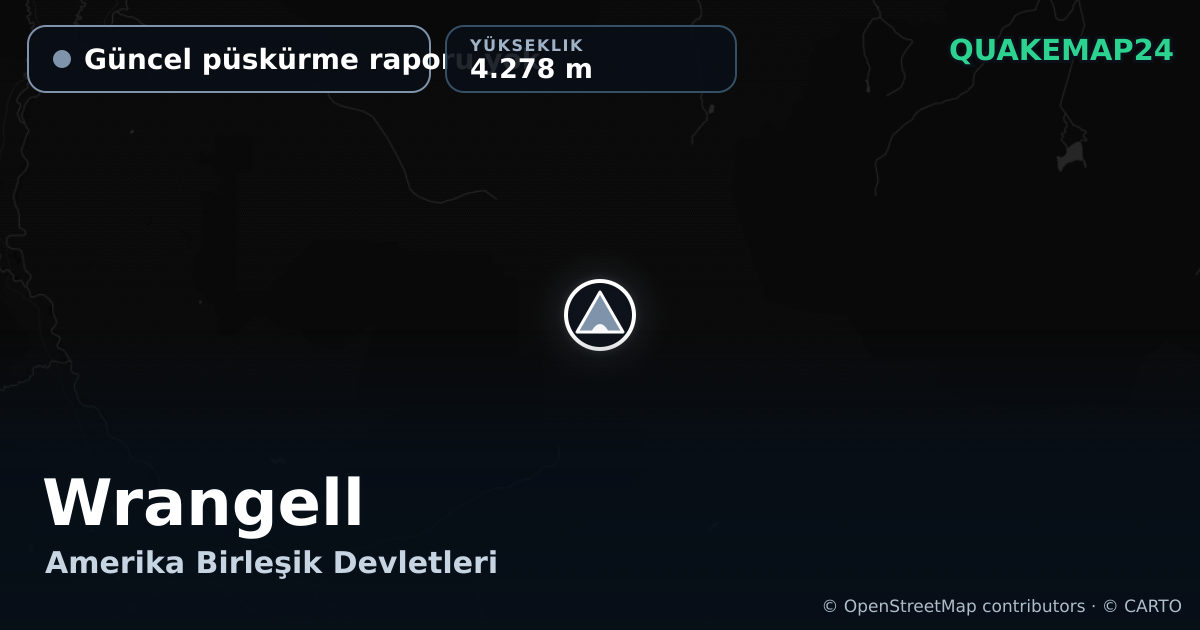 Wrangell · Güncel püskürme raporu yok · 4.278 m