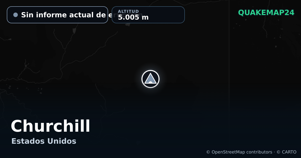 Churchill · Sin informe actual de erupción · 5.005 m