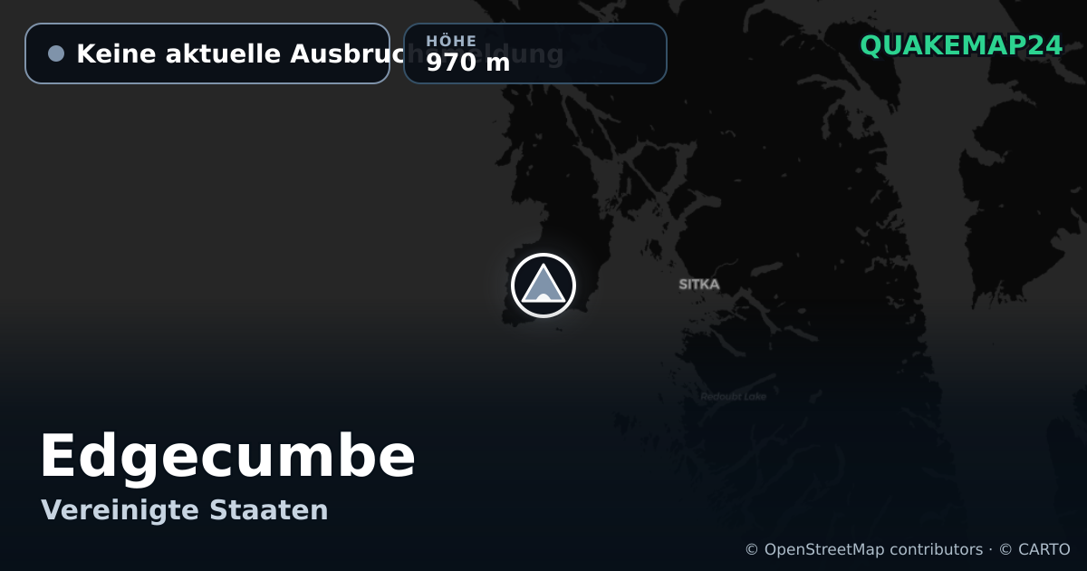 Edgecumbe · Keine aktuelle Ausbruchsmeldung · 970 m