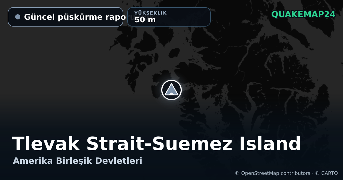 Tlevak Strait-Suemez Island · Güncel püskürme raporu yok · 50 m