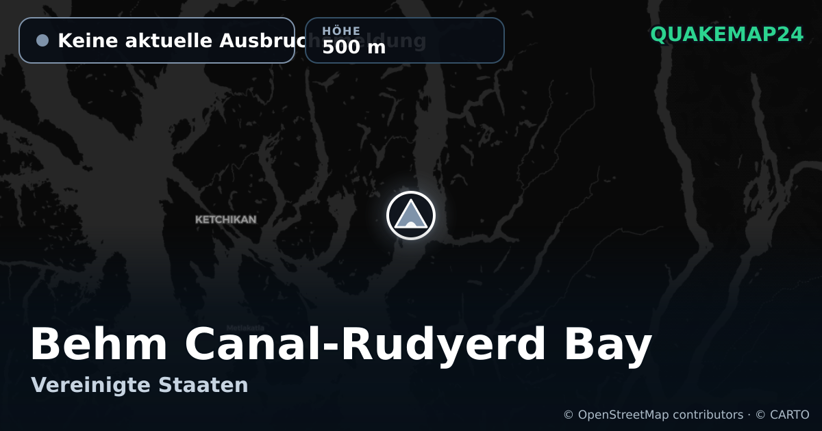 Behm Canal-Rudyerd Bay · Keine aktuelle Ausbruchsmeldung · 500 m