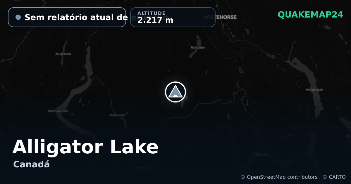 Alligator Lake · Sem relatório atual de erupção · 2.217 m