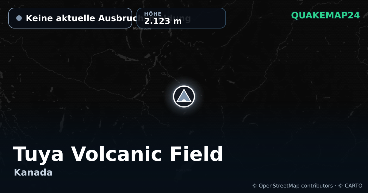 Tuya Volcanic Field · Keine aktuelle Ausbruchsmeldung · 2.123 m